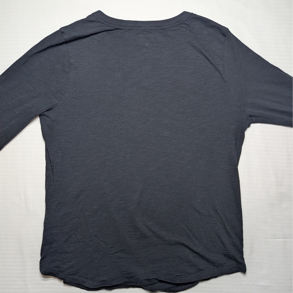 Madewell Gray Cotton Tee Relaxed Fit Minimalist Capsule Basic Top M